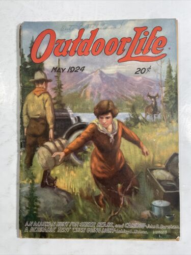 Outdoor Life: May, 1924, Cover Art by Howard L., Vol. 53, No. 5 - Afbeelding 1 van 9