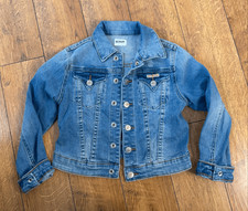 Hudson Girls Size 5 Blue Denim Trucker Jean Jacket