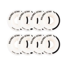 Rollerex ST360 92A Roller Skate Wheels 8-Pack  Color Options - Indoor Outd...