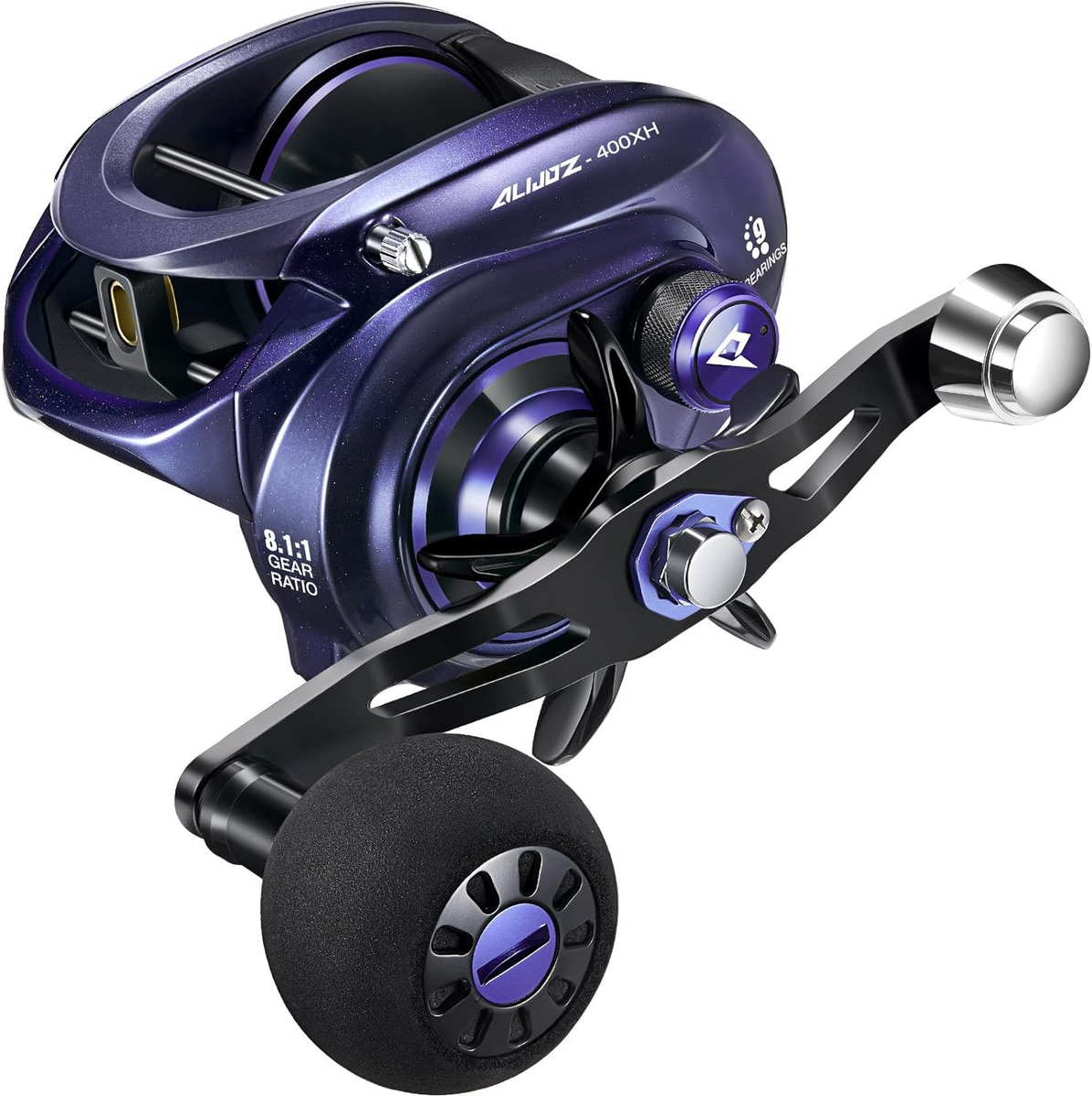 Alijoz 400 Baitcaster Fishing Reel, 38Lbs Max Drag Aluminum Alloy