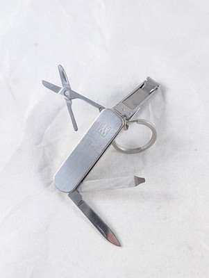 J.A. Henckels / Zwilling Stainless Nail Clippers Keychain Multi Tool Knife  