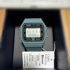 Reloj digital CASIO F-B100W-3AJF Bluetooth rastreador de pasos verde importación de Japón nuevo
