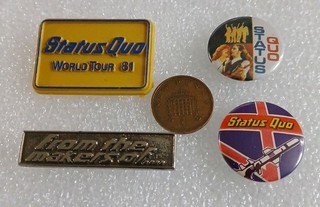 Status Quo Vintage Badges X 4