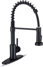 Kitchen Faucets with Pull Down Sprayer 17 inch Height, 1 Matte Black