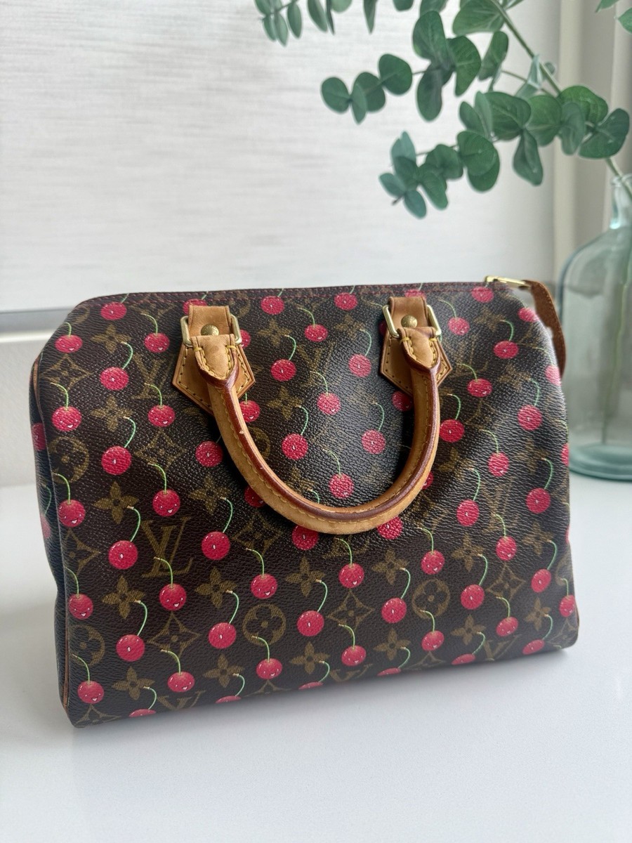 Louis Vuitton LV Speedy 25 Handbag Murakami Cerises Cherry | eBay
