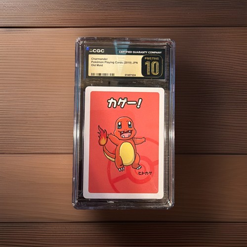Charmander Pokémon CGC Pristine 10 Playing Card 2019 JPN Old Maid Trading Card