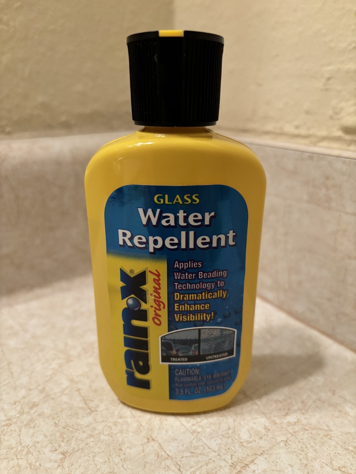 RAIN-X  ORIGINAL GLASS WATER  REPELLENT - 3.5 oz.  THE BEST!