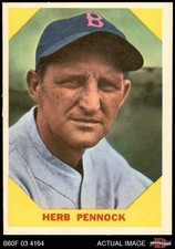 1960 Fleer #35 Herb Pennock Red Sox / Yankees HOF 7 - NM