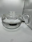 Vintage PYREX "Flameware" 6 Cup Teapot 8336 with Lid 7756 Excellent Condition