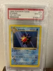 1999 POKEMON BASE SET 1ST EDITION #64 STARMIE PSA 10 ENGLISH