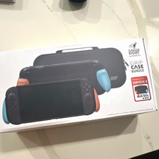 Savage Raven Skull & Co. Grip Case Bundle for Switch 2 w/ Carrying Case & Cloth