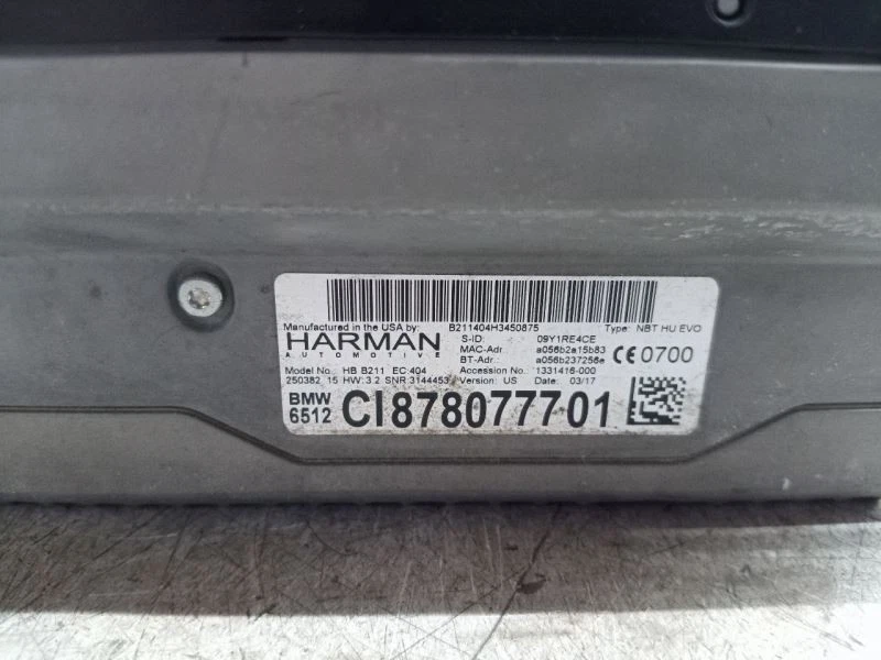 Equipo de audio radio Am-fm-cd-receptor 2 Din compatible con 17-20 BMW 230i 209641 Foto 3 de 4