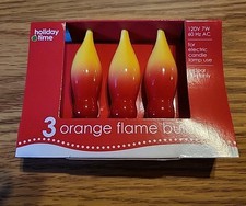 Vintage 3-Pack Orange Flame Bulbs
