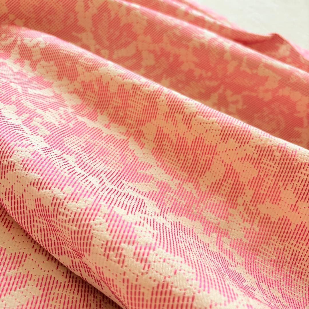 VALENTINO Floral Jacquard Dress Pink Size XL Elegant Designer Belted From Japan thumbnail 18