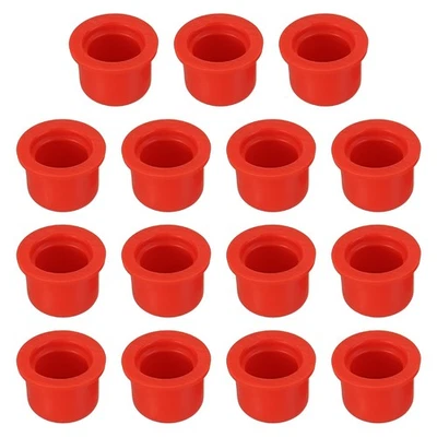 15Pcs Bouchon Poussière Hydraulique, pour Couvre Femelle 1/4", Rouge - Photo 1/4