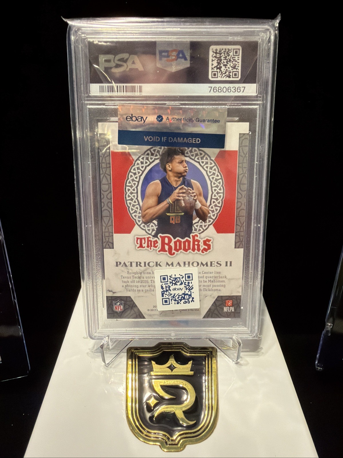 2017 PANINI PATRICK MAHOMES II RC-THE ROOKS INSERT 🔥PSA 10 🔥#RO-PM-CHIEFS view 2