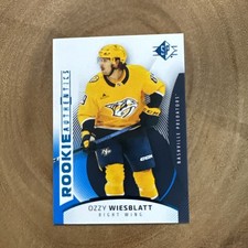 Ozzy Wiesblatt RC 2025-26 SP Hockey Rookie Authentics Blue Nashville Predators