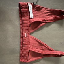 Alo Yoga Ribbed Take Comfort Sports Bra Cranberry M