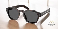 PRADA PR A16S 17N731 Tartaruga Radica Dark Grey 52 mm Men's Sunglasses