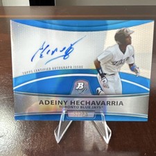 Topps 2010 Bowman Platinum Blue RC Auto Adeiny Hechavarria Jays #BPA-AH /99