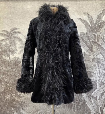 Amazing Vintage Afghan Coat Giacca Dupe British Fur Jacket Y2K