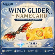 [Fast Delivery] 💚 Genshin Impact 💚 x Vkusno I Tochka Wind Glider Namecard Code