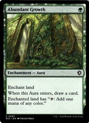 Abundant Growth #97 Commander: Lorwyn Eclipsed NM MTG