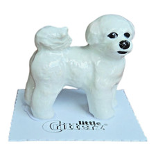 LITTLE CRITTERZ Dog Bichon Frise "Curly" Miniature Figurine New FREE SHIP LC1050