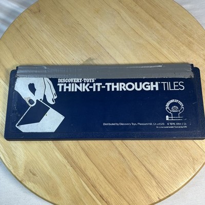 Discovery Toys Think-It-Through Tiles 1984 Vintage Children s Learning Game READ