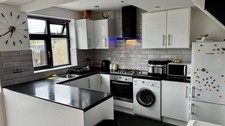 Complete Kitchen Set with Units, Worktops, Sink, and Appliances