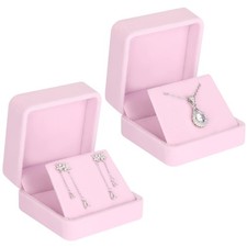 2 Pieces Velvet Earring Gift Box, Small Jewelry Earring Storage Holder Display