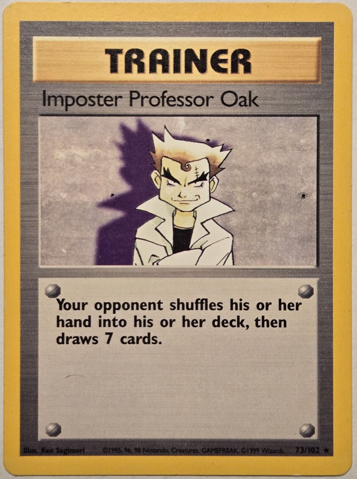 Imposter Professor Oak 73/102☆ 1999 Near Mint - Free Shipping And Free Returns