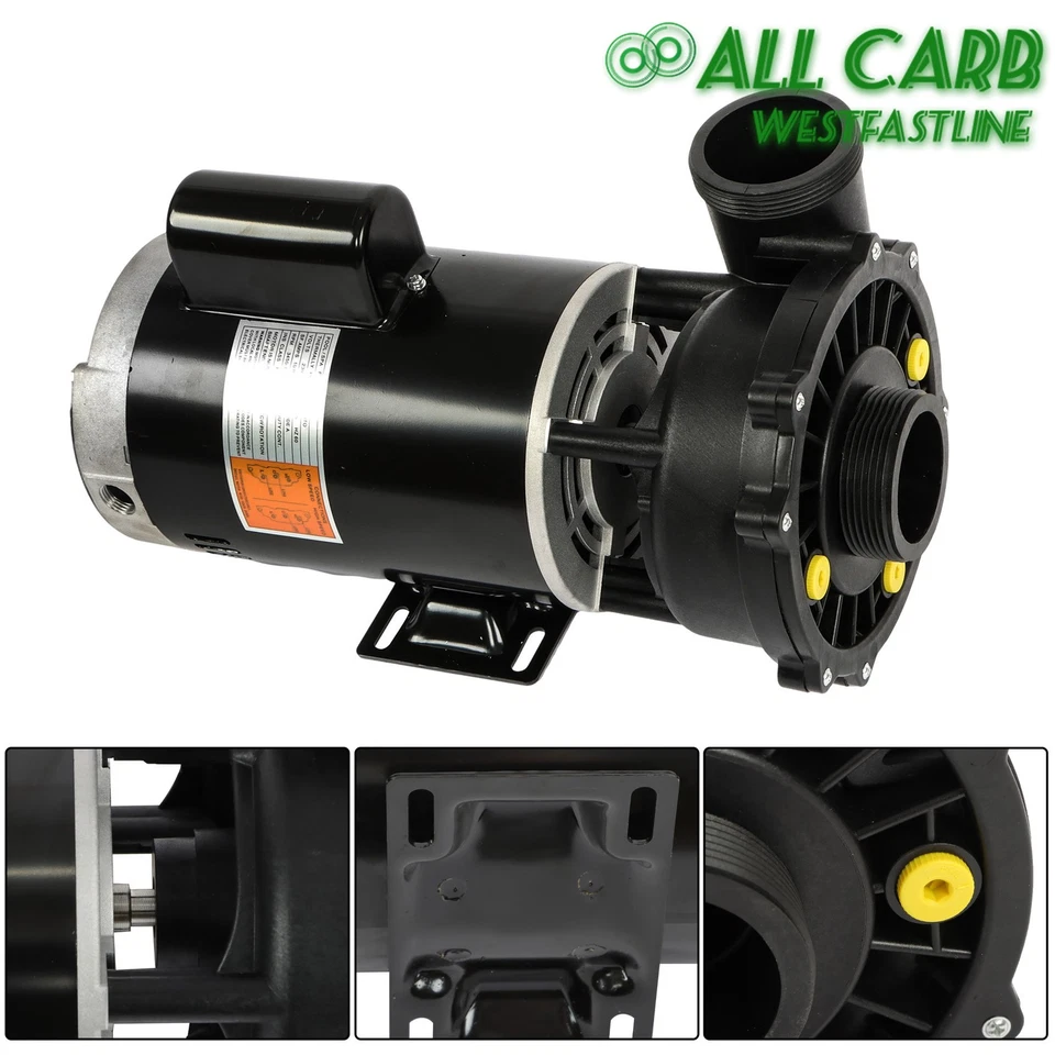 Сменный насос для спа 56 рам 3 лошадиные силы 230 В 2 скорости 3721221-1D для гидромассажной ванны - Изображение 2 из 4