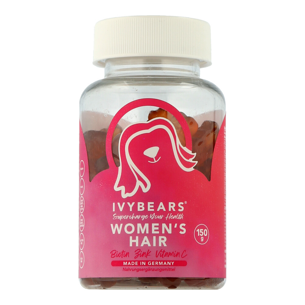Витаминные жевательные резинки IvyBears - Для женских волос, 150 г