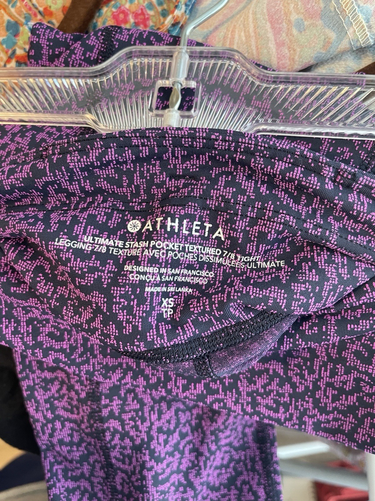 Extra Small Purple And Black Patterned Athleta Wo… - image 5