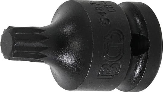 "Bgs KRAFT-BIT-EINSATZ, Innenvierkant 12,5 MM (1/2\"), Innenvielzahn (FÜR Xzn) M10"-image