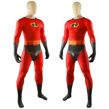 El Sr. Increíble Cosplay Mono Bob Parr Disfraz Hombres Traje Halloween 3D Zentai