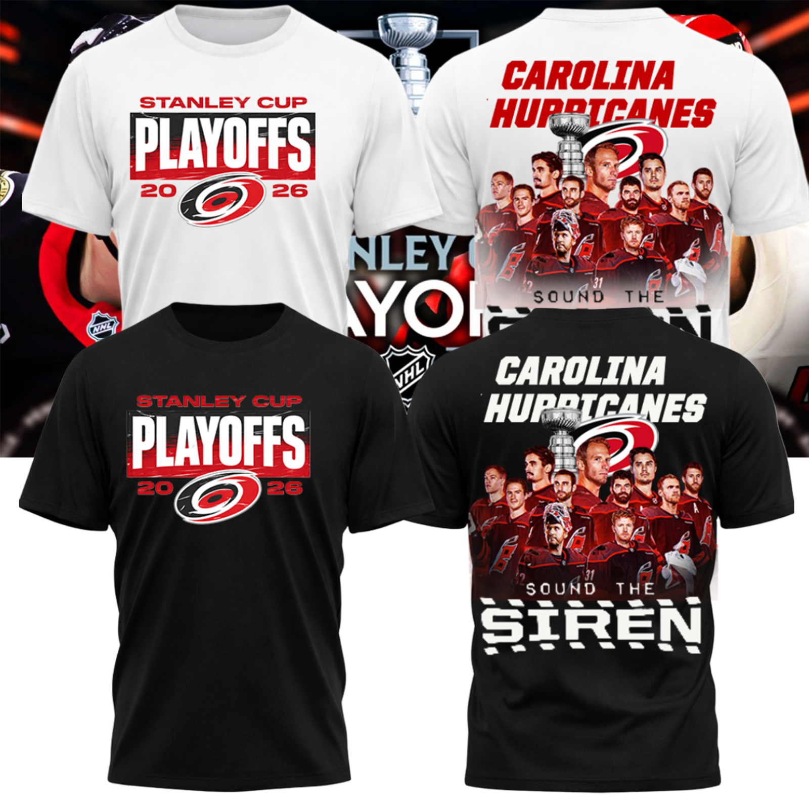 Carolina Hurricanes NHL Hockey Playoff 2026 TShirt - All over Shirt, S to 5XL