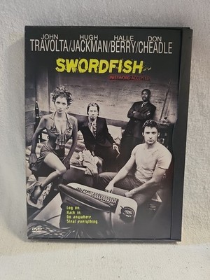 Swordfish (DVD, 2001) John Travolta, Hugh Jackman, Halle Berry, Don Cheadle