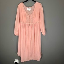 Rare Victoria's Secret Country Pink Lace Trim Nightgown, Small, Vintage Y2K