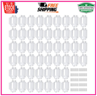 50PCS BE1-2 Electrical Outlet Box Extenders with 100PCS Screws, (1-Gang)Electric