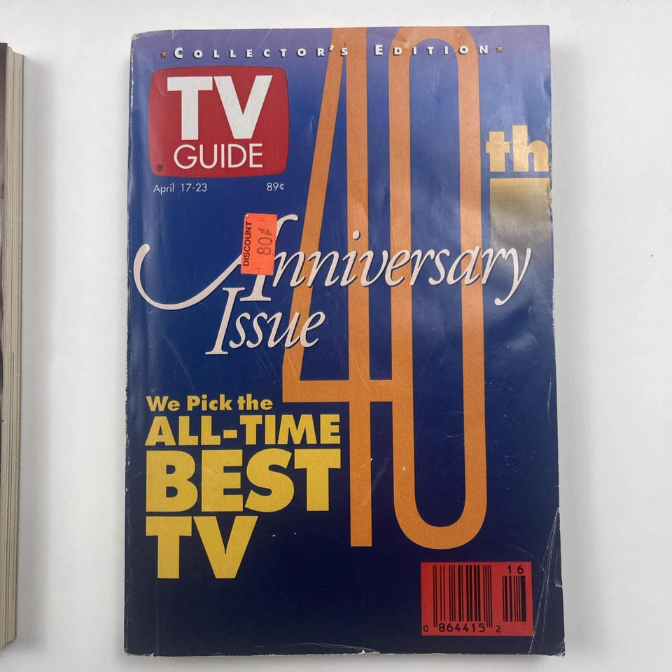 Lot Of 5 Vintage Tv Guide Magazines Elvis JFK Jr Princess Diana 40th Anniversary - Image 4 of 4