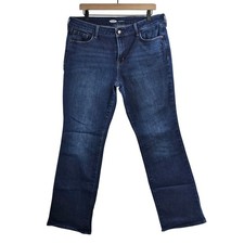 Old Navy Womens Jeans Kicker Boot Cut Dark Wash Size 14