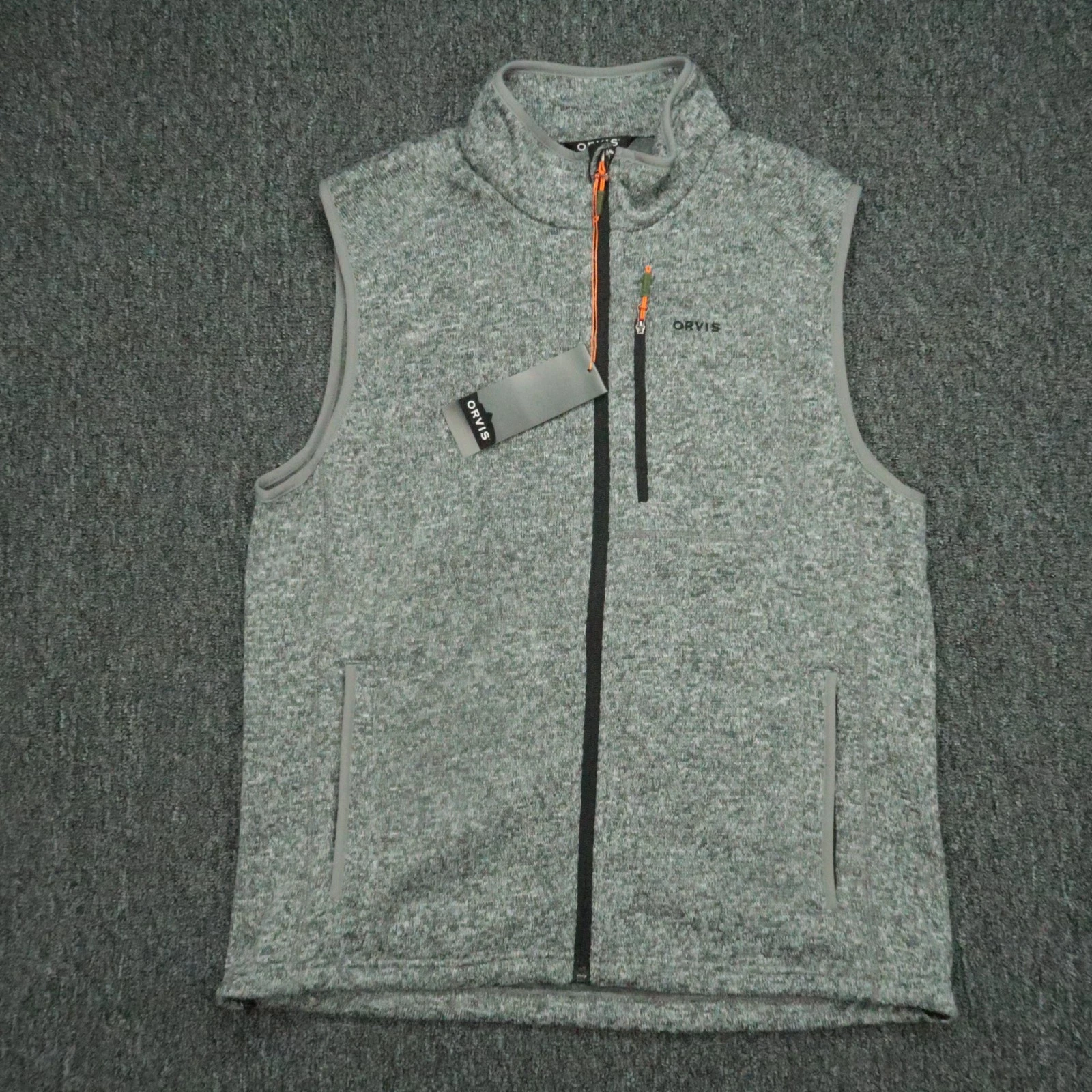 Orvis Vest Mens Medium Gray Fleece Sweater Full Zip Pockets Outdoors Hiking NWT
Opens in a new windo