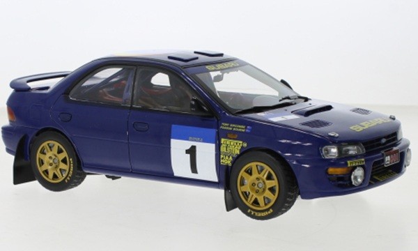 Sun Star SUN5525 1:18 Subaru Impreza 555 Rally Hong Kong Peking 1994 Diecast Car