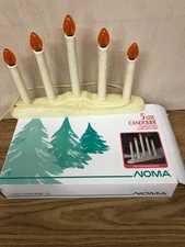 VINTAGE NOMA 5 LIGHT PLASTIC ELECTRIC WINDOW CANDOLIER w/ Original Box