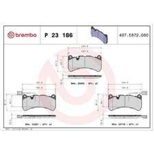 Satz Bremsbeläge Bremsklötze vorne für Alfa Romeo Stelvio 949 | 357251