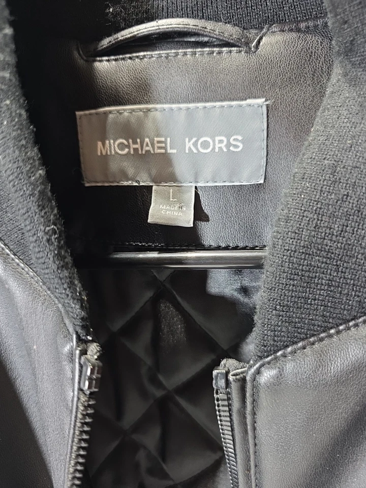 michael kors moto jacket mens large - Image 2 of 2
