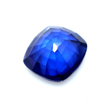 Certified Natural 5.90 Ct Blue Sapphire Cushion Cut Loose Faceted Gemstone