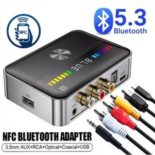 NFC Bluetooth 5.3 Audio Receiver Transmitter Digital to Analog Converter For TV